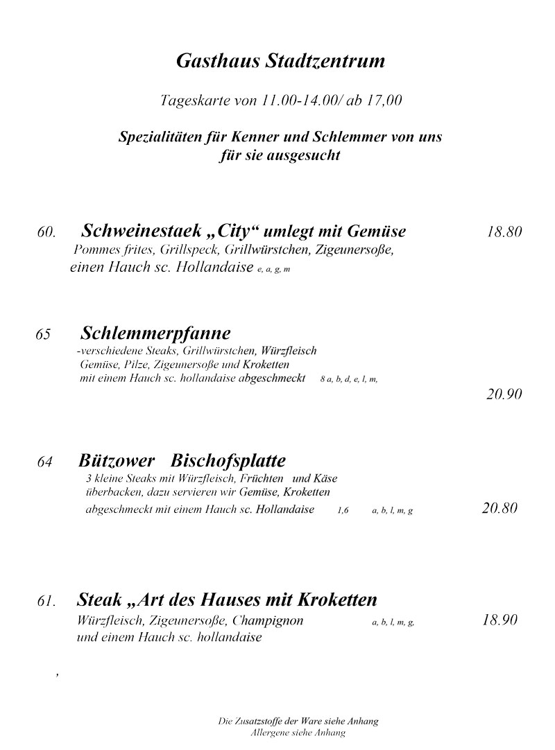Spezialitäten